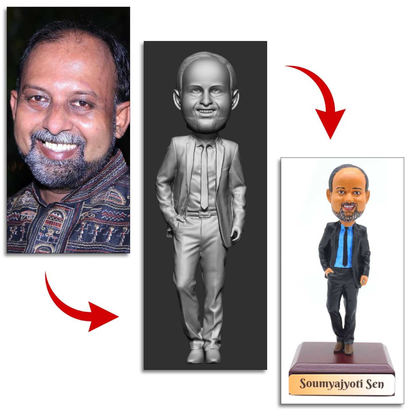 Personalised Bobblehead 3D Miniature for Business Man