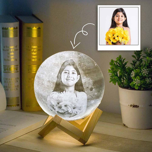 Personalised 3D Moon Lamp in 3 colours Birthday1