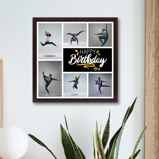 Custom Photo Collage Frame Gift for Birthday of Boys & Friends