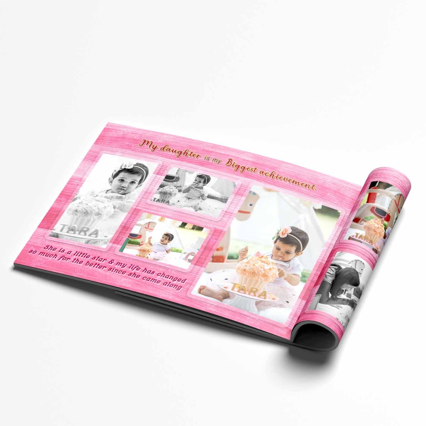 Customized Softcover Photobook For Kids Birthday (Size: A4)